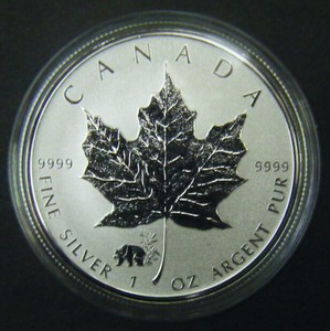 2017 Canada $5 1oz Chinese Panda Privy Mark Silver Maple Leaf Bullion coin