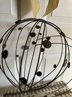 Vintage mid century modern kinetic hot air balloon sculpture with marble base — photo 4