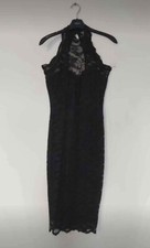 Lipsy Halterneck Lace Dress, Size UK 8