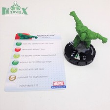 Heroclix Incredible Hulk set Abomination 206 Gravity Feed figure w/card