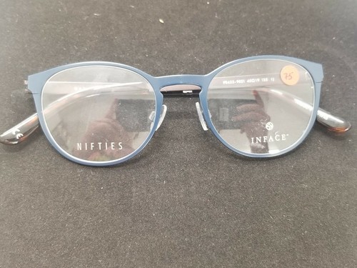 MARCO DE GAFAS INFACE NIFTTIES ÓPTICA DANESA IF8453-9021 AZUL MARINO/MARRÓN 45-19-135 - Imagen 6 de 7