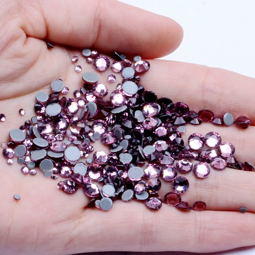 40 Colour 1440pcs Hot Fix Rhinestones FlatBack GLASS Crystals Clothes Decoretion - Picture 34 of 49