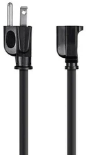 36" =3ft Black Grounded EXTENSION CORD Power Strip LIBERATOR 16/3 MONOPRICE 5298
