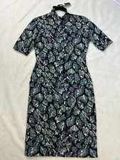 Black Blue Green Sparkly Knit Jumper Dress Size 10 Party Evening BNWT