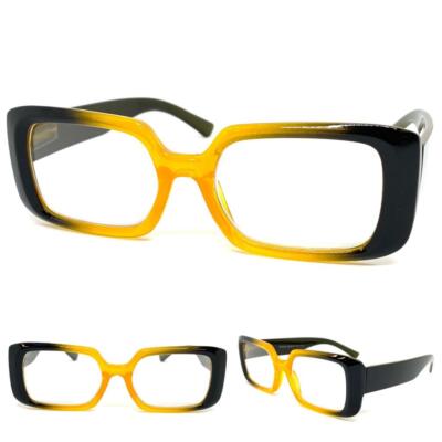 Womens Classy Elegant Modern Retro READING Eye Glasses Readers Large Frame +2.00