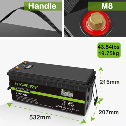 12V 100Ah 200Ah 150Ah LITHIUM LiFePO4 Bluetooth Solarbattery Caravan RV Off-grid - Picture 32 of 40