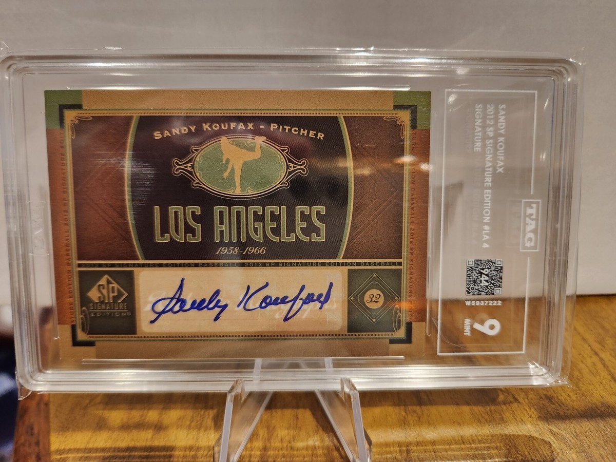 SNUPER サンホ　サイン券 2012 Sp Signature Edition Sandy Koufax LA4 Auto TAG Graded 9 | eBay