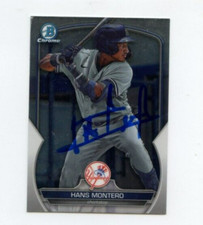 HANS MONTERO SIGNED 2023 BOWMAN CHROME DRAFT CARD AUTO