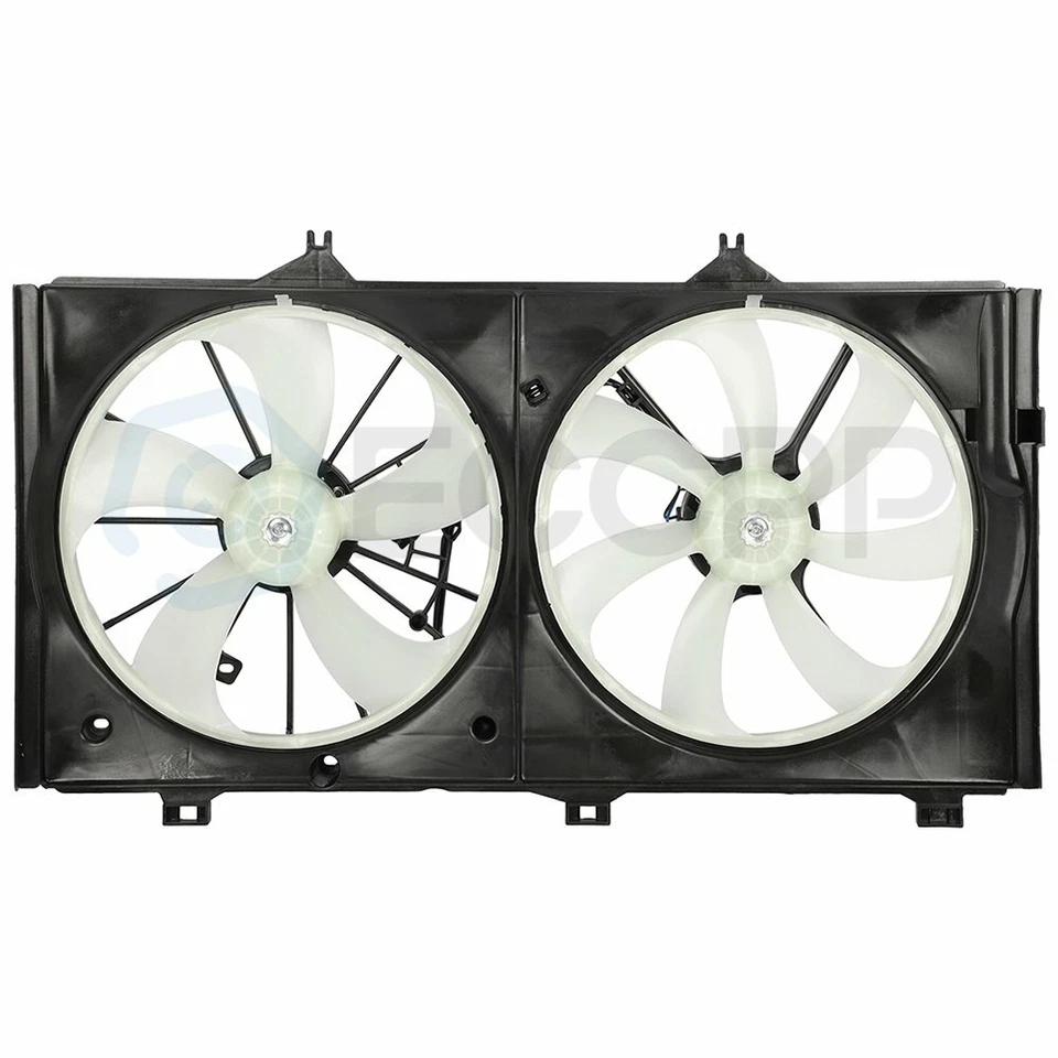 Radiator Condenser Cooling Fan Assembly For 2005 2006 2007-2012 Toyota Avalon Foto 2 de 4