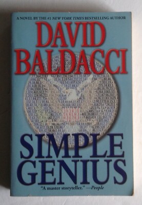Simple Genius by David Baldacci, SIGNED book, Sean King & Michelle Maxwell novel