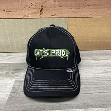 Arctic Cat CATS PRIDE Baseball Hat Black  White Stitch snowmobile one size strap