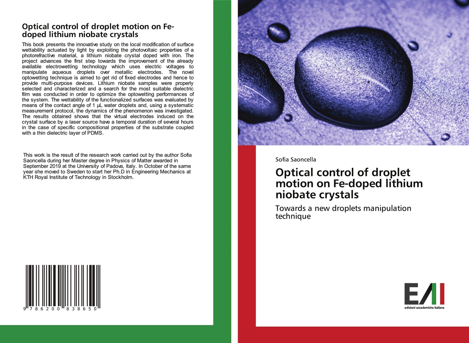 Thumbnail - Sofia Saoncella | Optical Control Of Droplet Motion On Fe-doped