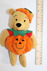 Disney Store Winnie The Pooh PUMPKIN Bear Bean Bag Plush Stuffed Halloween 8" — photo 9