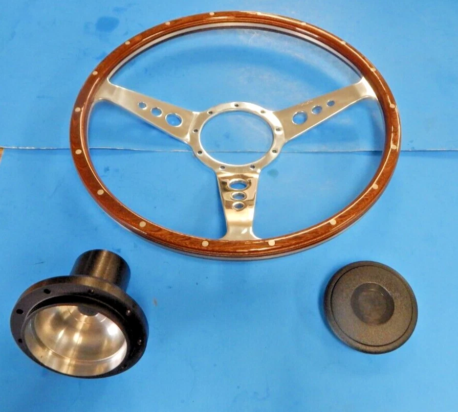 Nuevo Volante Madera 15" con Buje Adaptador Jaguar XJ6 1974-1987 XJS Moto-Lita  Foto 2 de 3
