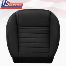 2005 To 2009 Fits Ford Mustang 5-speed Driver Bottom Leather Seat Cover Black 2005 To 2009 Fits Ford Mustang 5-speed Driver Bottom Leather Seat Cover Black