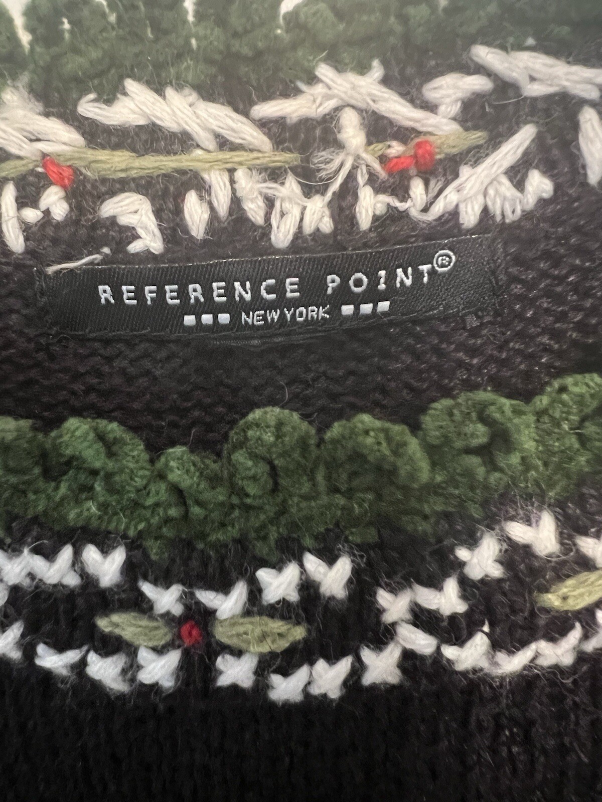 Reference Point Black Pullover Christmas Sweater … - image 3