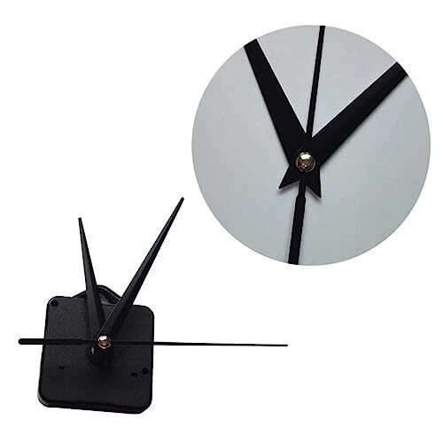Wall Clock Movement Kit Simple Quartz Clock Mechanism Replacement Medium Black-image