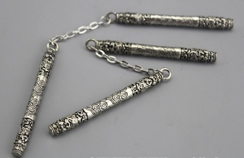 2 x Nunchaku Metal for 1/6th Scale 12" 1:6th Doll - Picture 13 of 13