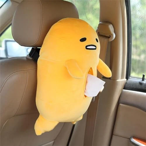 Wesky Gudetama Estuche de Pañuelos Coche Peluche Caja de Pañuelos Sanrio Foto 2 de 4