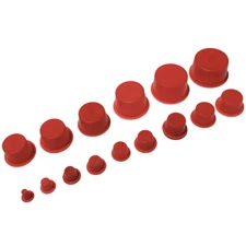 16 Piece Caplug Assortment Sample - Auto Parts Tapered Plugs Caplugs - 16 Sizes