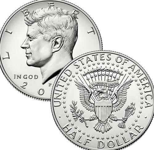 2013 P&D President Kennedy medio dólar cincuenta centavos Estados Unidos como nuevo moneda dinero - Imagen 1 de 4