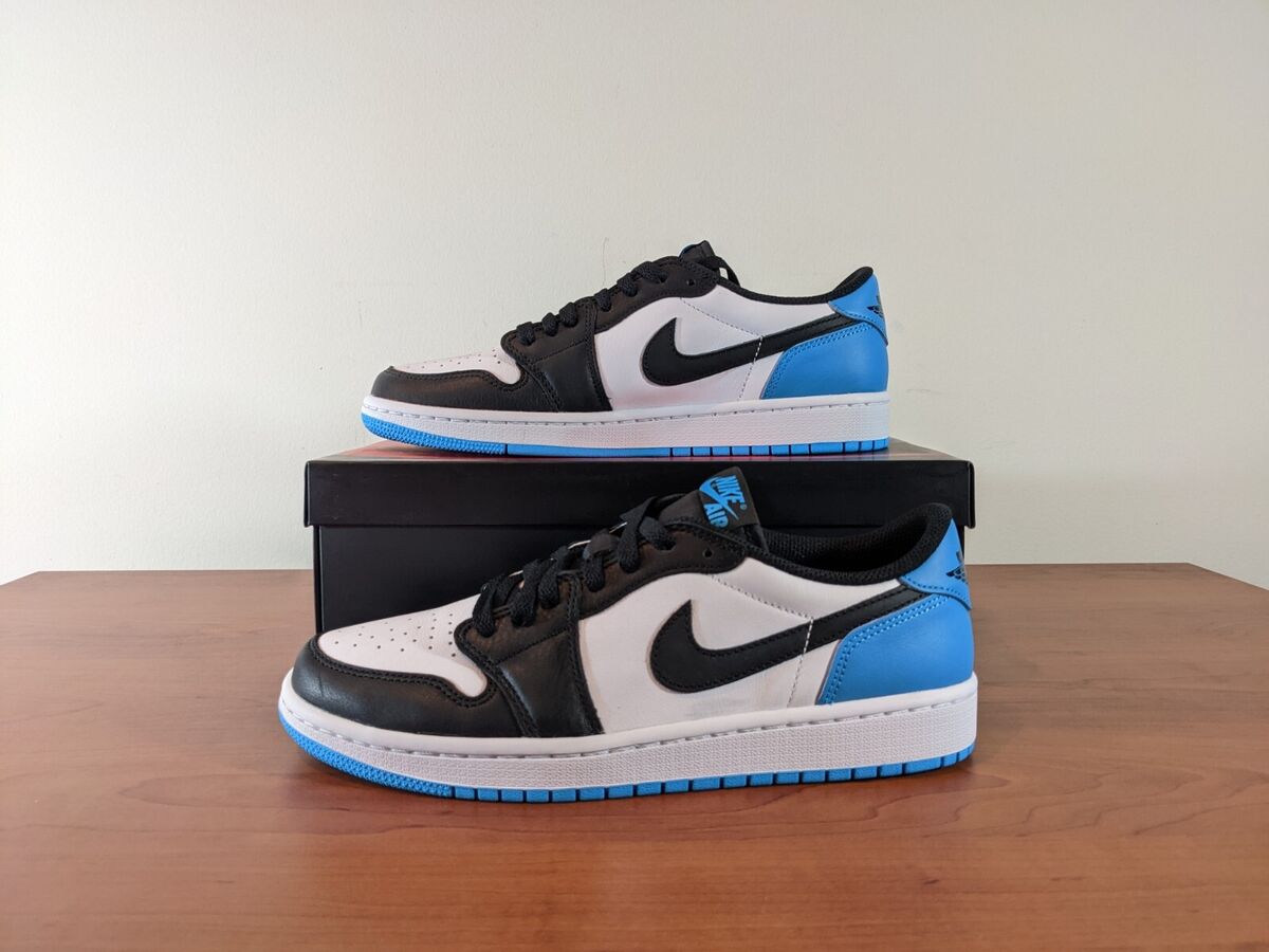 Nike Women's Air Jordan 1 Retro Low OG UNC Dark Powder Blue Nike Women's Air Jordan 1 Retro Low OG UNC Dark Powder Blue