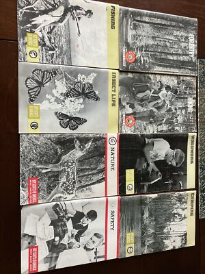 Vintage Lot of 8 Boy Scouts of America Merit Badge Series PB Books