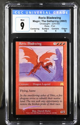 RORIX BLADEWING Onslaught Foil Rare CGC 9 Q++ MTG EDH [Nostalgium]