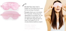 NIB Grace & Stella's hot + cool gel bead sleep mask soothes and comforts depuff!
