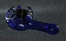Pipa GARRA DE OSO AZUL de 5" pipa de vidrio para fumar tabaco pipa de vidrio azul