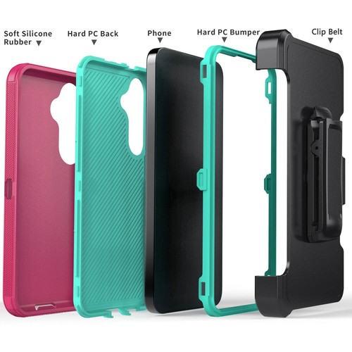 For Samsung Galaxy S24 FE Dual Layer Heavy Duty Shockproof Case Cover Belt Clip - Picture 33 of 55
