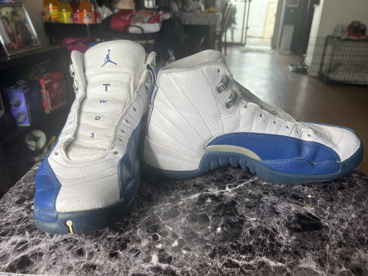 Nike Air Jordan 12 Retro French Blue White Size 10 Men's 130690