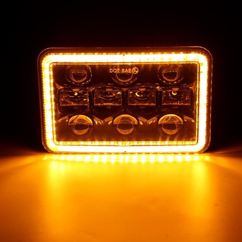 Par de faros LED 4x6 para Mercury Cougar Marquis 1977-86 señal de giro DRL alto/bajo - Imagen 7 de 12