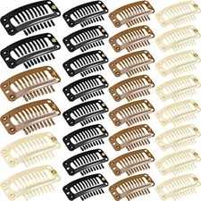 30pcs 32mm 9-teeth Hair Extension Clips Hair Extension Wigs Clips Comb Clip