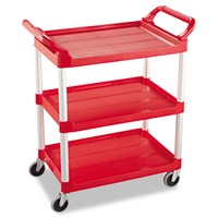 Rubbermaid Commercial Service Cart 200-lb Cap Three-shelf 18-5/8w X 33-5/8d X on sale Rubbermaid Commercial Service Cart 200-lb Cap Three-shelf 18-5/8w X 33-5/8d X on sale