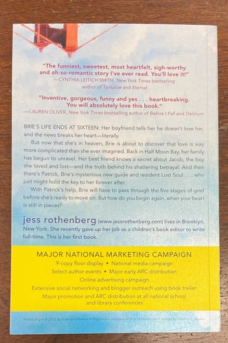 The Catastrophic History of You & Me by Jess Rothenberg (Advance Reading Copy ) - Picture 4 of 4