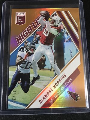 2022 Donruss Elite - DeANDRE HOPKINS - HIGH LIFE Orange /25 - ARIZONA CARDINALS
