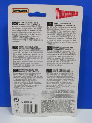 FULL SET 10 vintage THUNDERBIRDS MATCHBOX ACTION FIGURE 1992 john gordon tracy - Picture 14 of 21
