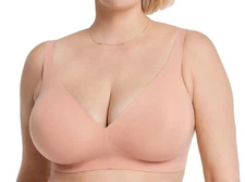 Evelyn & Bobbie~Starlette Plunge Wirefree Bra~X-Large~Himalayan~A638763  12674