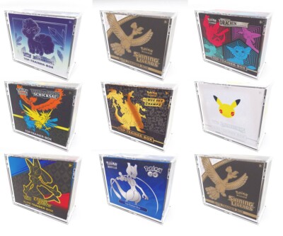 Acryl Case Schutzbox für Pokemon Top Elite Trainer Box wie Destined Rivals NEU