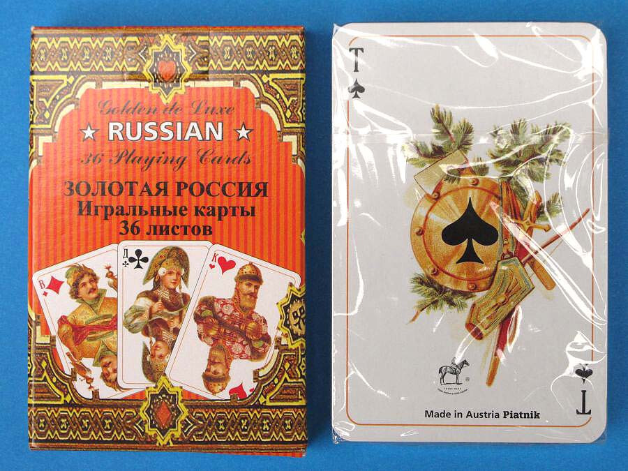 Russian Style 36 Playing Cards deck 