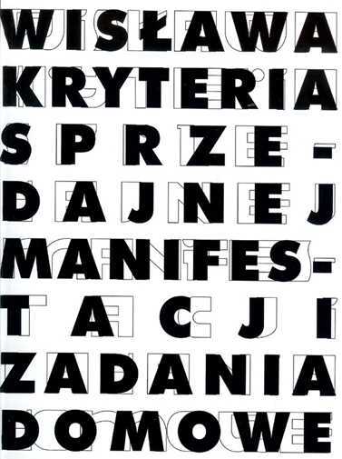 Thumbnail - Wisława Kryteria Sprzedajnej Manifestacji Zadania Domowe (wislawa)