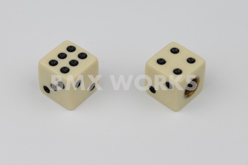 Bicycle Dice Valve Caps - Sold In Pairs - Huge Range Of Colours - Old School BMX - Picture 14 of 21