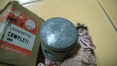 Lambretta 100 CENTO Innocenti Piston&Ring&Pin Piston 51.6 BORGO NOS Italy - Picture 2 of 3