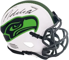 Michael Dickson Signed Seahawks Lunar Eclipse White Speed Mini Helmet MCS Holo