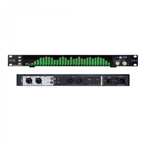 BDS GEQ-31 31 bande 1U analizzatore di spettro audio equalizzatore display di spettro - Foto 2 di 7