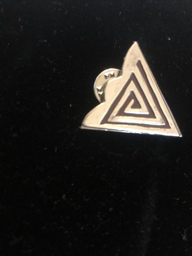 Vintage Southwestern Sterling Silver Shirt Collar Tips 1 3/8” L Geometric - Picture 3 of 9