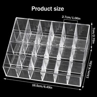 24 FäCher Acryl Kosmetik Organizer Schminkaufbewahrung StäNder