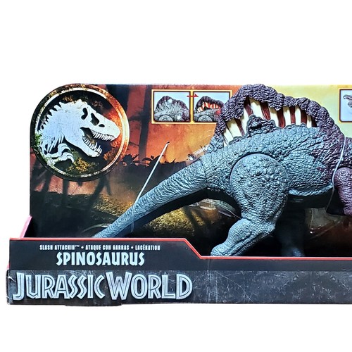 Height 10.0 inch Mattel Jurassic World Damage! Hikaru Spinosaurus Figure HXF62 - Picture 3 of 6