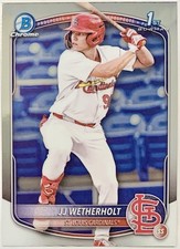 JJ Wetherholt 2025 Bowman Chrome 1st Prospect #BCP-22 Rookie Cardinals 🔥
